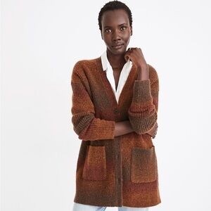 Like New Madewell Space-Dyed Maysfield Cardigan Sweater, Medium